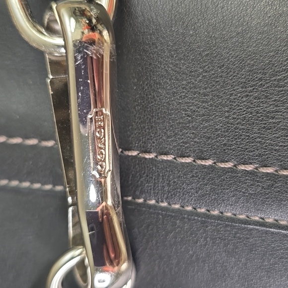 Coach Black Leather Satchel - Picture 4 of 13